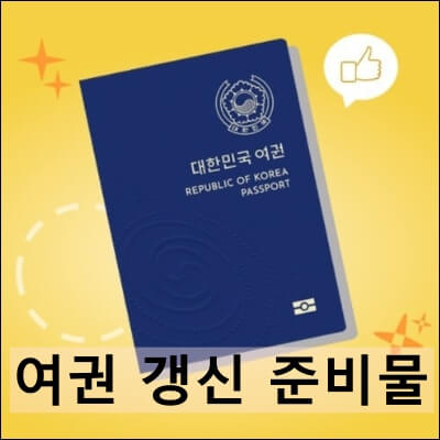 여권갱신 준비물 (여권사진 규정)